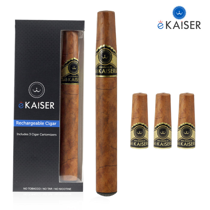 eKaiser E Cigar USB Rechargeable Elektronische Zigarre - 3 Prefilled Cartomizers