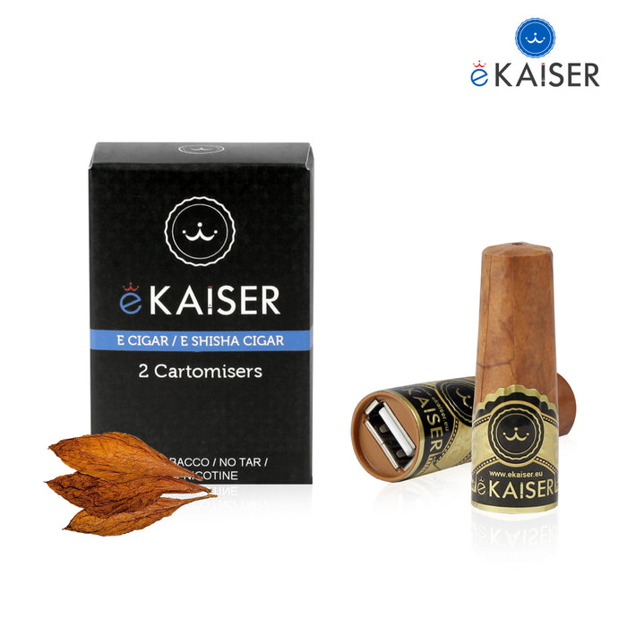 eKaiser Elektronische Zigarre 2er Pack Cartomizer | Classic Cigar flavour| E Zigarre
