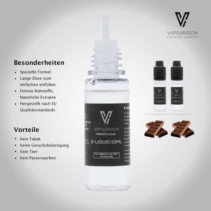 VAPOURSSON 2 Pack E Liquid | Schokolade