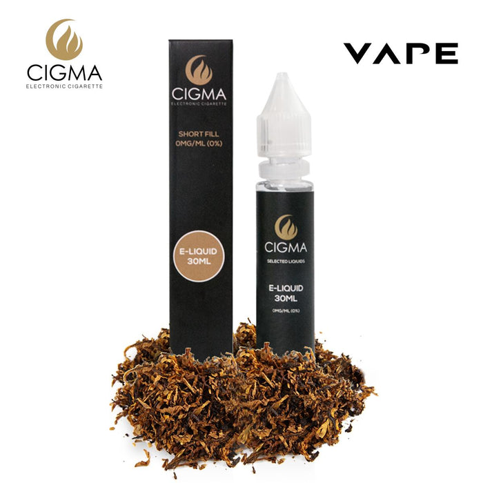 CIGMA | Klassischer Tabak 30ml E Liquid 0mg | Cigee