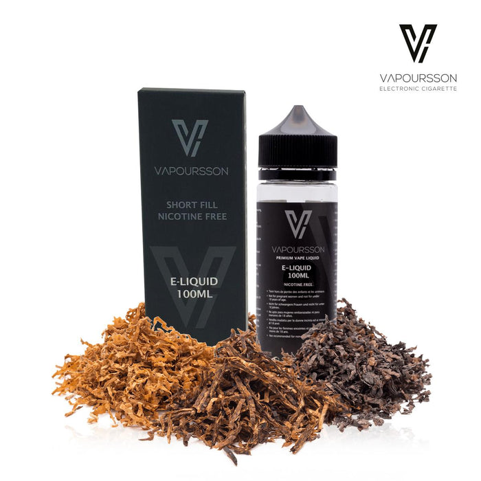 Vapoursson 100ml Tabak 0mg E-Liquid | Für E-Shisha und E-Zigaretten | Cigee