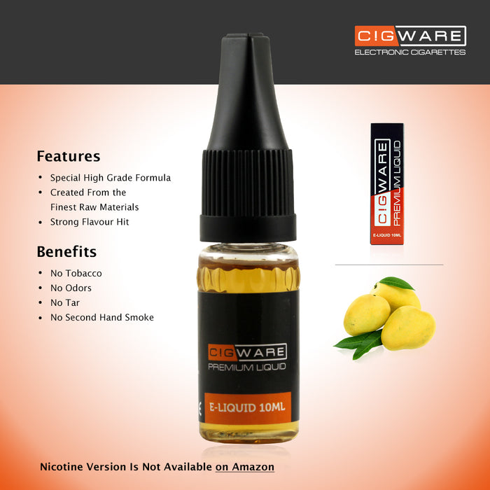 Cigware E liquid 10ml Flasche | Mango Flavour