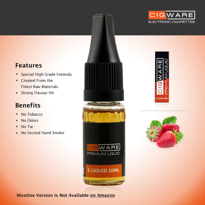 Cigware E liquid 10ml Flasche | Erdbeere Flavour