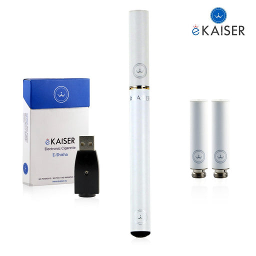 E Zigaretten Starter Kit eKaiser | Weiße Batterie mit Apfel und Erdbeere Flavour | Cigee