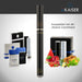 E Zigaretten Starter Kit eKaiser | Schwarze Batterie mit Verzierung mit Apfel und Erdbeere Flavour