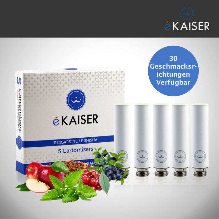 Apfel Flavour eKaiser 5er Pack Weiße Cartomizer