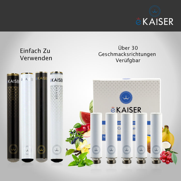 Apfel Flavour eKaiser 5er Pack Weiße Cartomizer