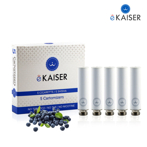 Blaubeere Flavour eKaiser 5er Pack Weiße Cartomizer