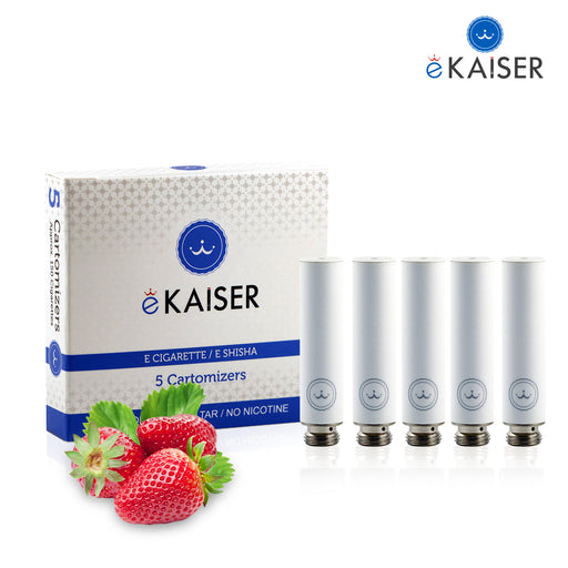 Erdbeere Flavour eKaiser 5er Pack Weiße Cartomizer