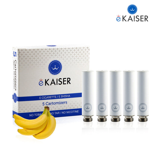 eKaiser Banane Flavour 5er Pack Weiße Cartomizer| Cigee