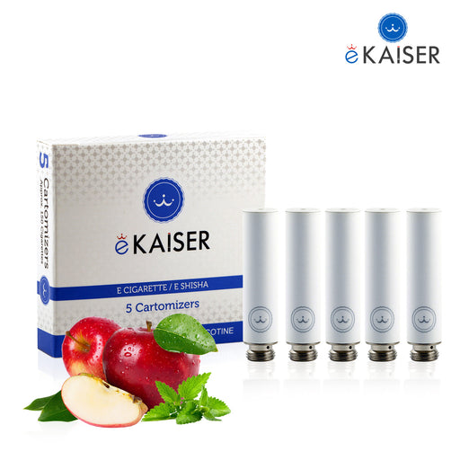 Apfel Minze Flavour eKaiser 5er Pack Weiße Cartomizer