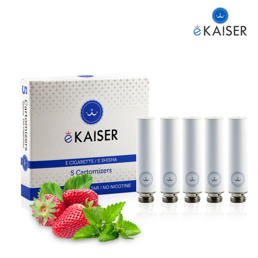 Erdbeere Minze Flavour eKaiser 5erPack Weiße Cartomizer