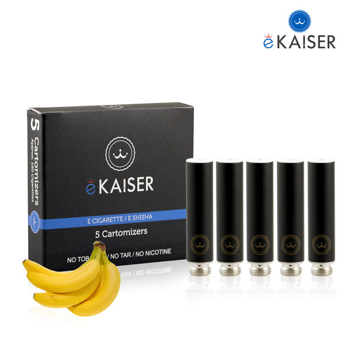 Banane Flavour eKaiser 5er Pack Schwarze Cartomizer