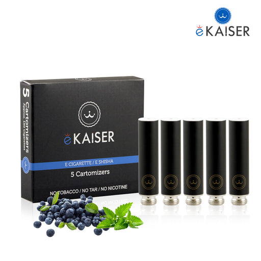 Blaubeere Minze Flavour eKaiser 5er Pack Schwarze Cartomizer