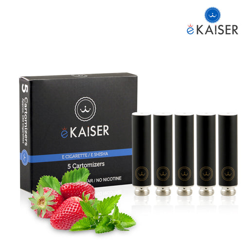 Erdbeere Minze Flavour eKaiser 5er Pack Schwarze Cartomizer