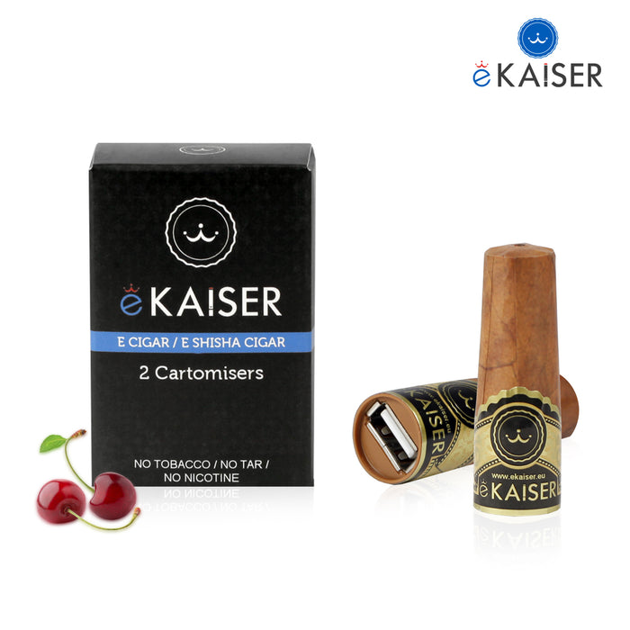 eKaiser Elektronische Zigarre 2er Pack Cartomizer | Kirsche flavour| E Zigarre Refill