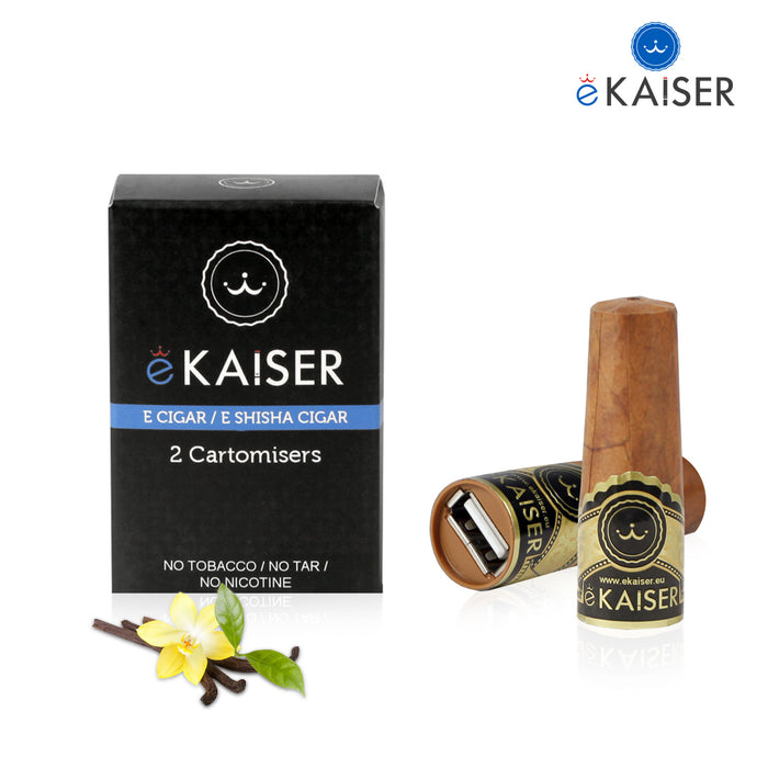 eKaiser Elektronische Zigarre 2er Pack Cartomizer | Vanilla flavour| E Zigarre Refill