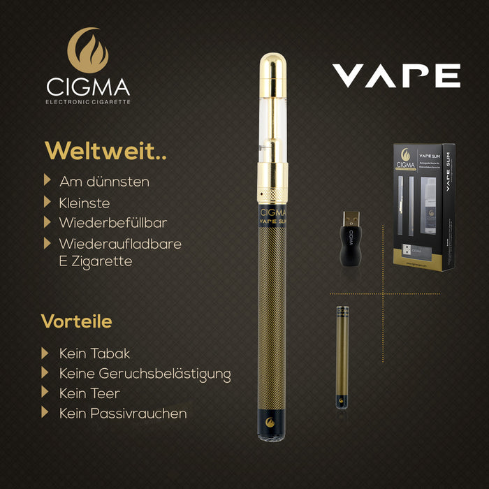 Cigma Vape Slim mit 10ml Liquid |Cigee