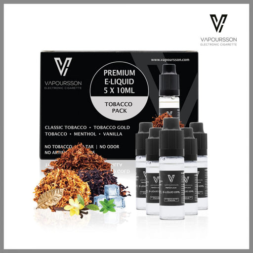 Vapoursson 5er Pack Tabak Flavour 0mg