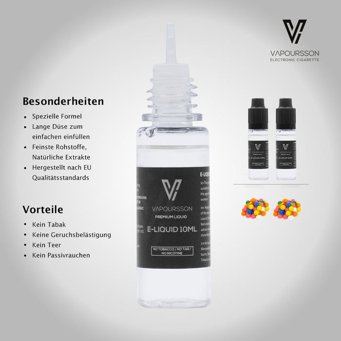 VAPOURSSON 2 Pack E Liquid | Kaugummi