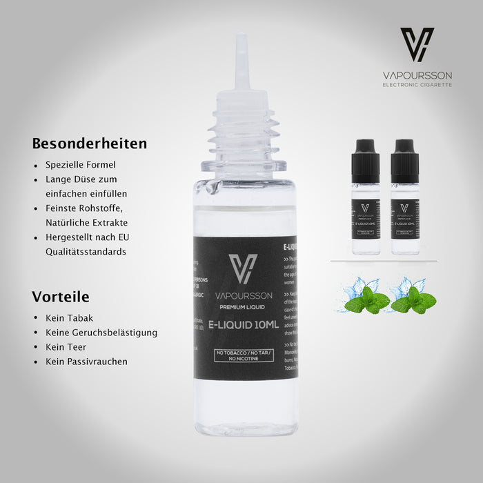 VAPOURSSON 2 Pack E Liquid | Starke Minze