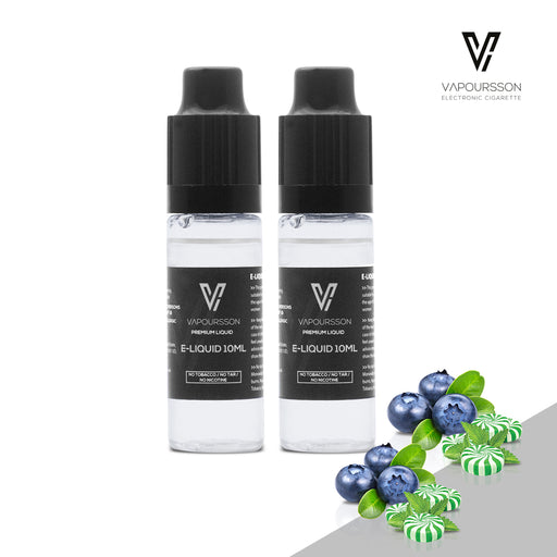 VAPOURSSON 2 Pack E Liquid | Blaubeere + Menthol