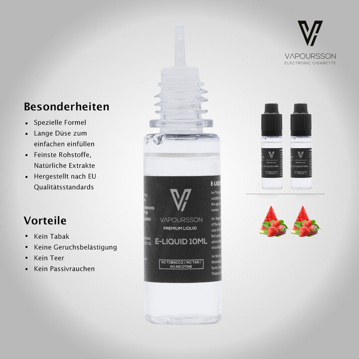 VAPOURSSON 2 Pack E Liquid | Erdbeere + Wassermelone