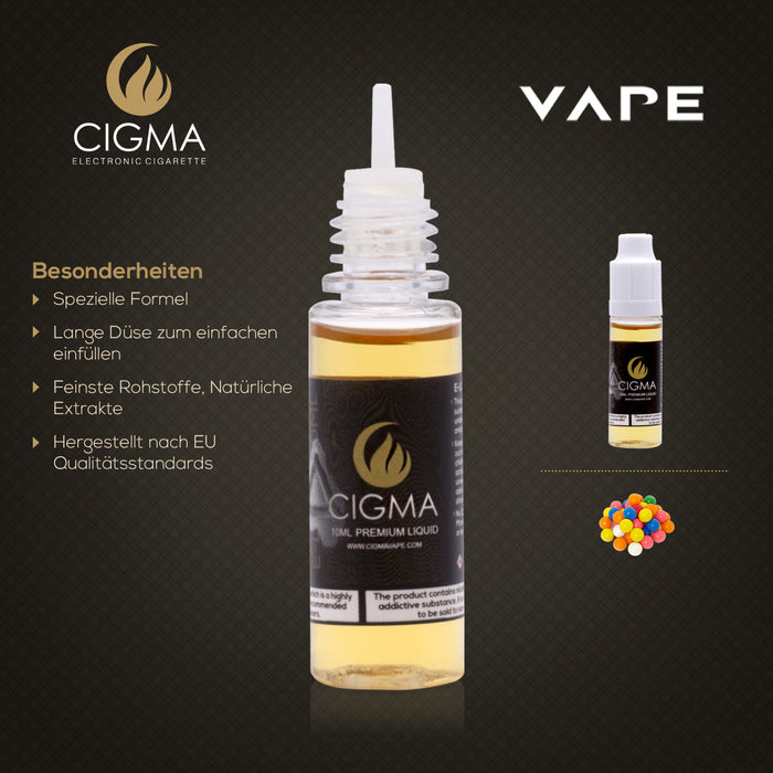 CIGMA| Kaugummi 10ml E Liquid 18mg/ml(70VG) | Cigee