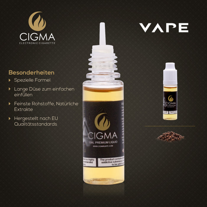 CIGMA |Kaffee 10ml E Liquid 12mg/ml(70VG)| Cigee