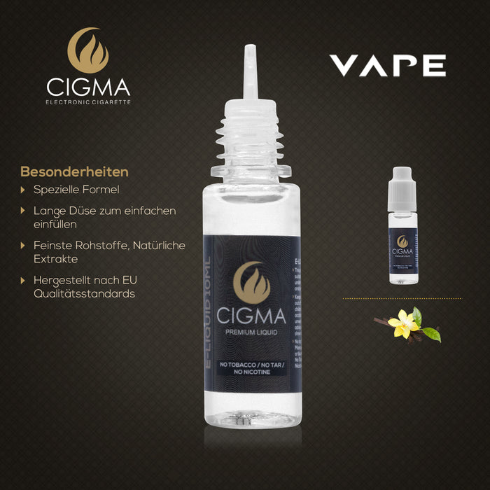 CIGMA Vanille 10ml E Liquid 6mg/ml(70VG) | Cigee