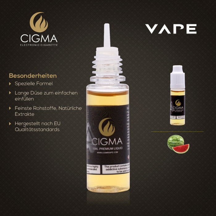 CIGMA Wassermelone 10ml E Liquid 3mg/ml(70VG)| Cigee