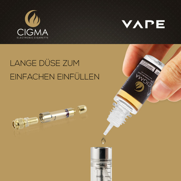 CIGMA Weicher Tabak 10ml E Liquid 18mg/ml(70VG)| Cigee