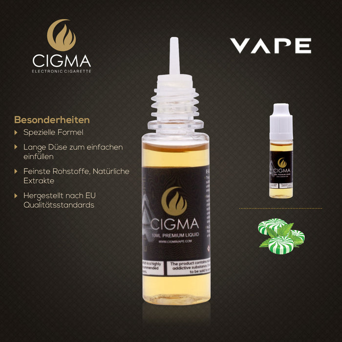 CIGMA Minze 10ml E Liquid 6mg/ml(70VG) | Cigee