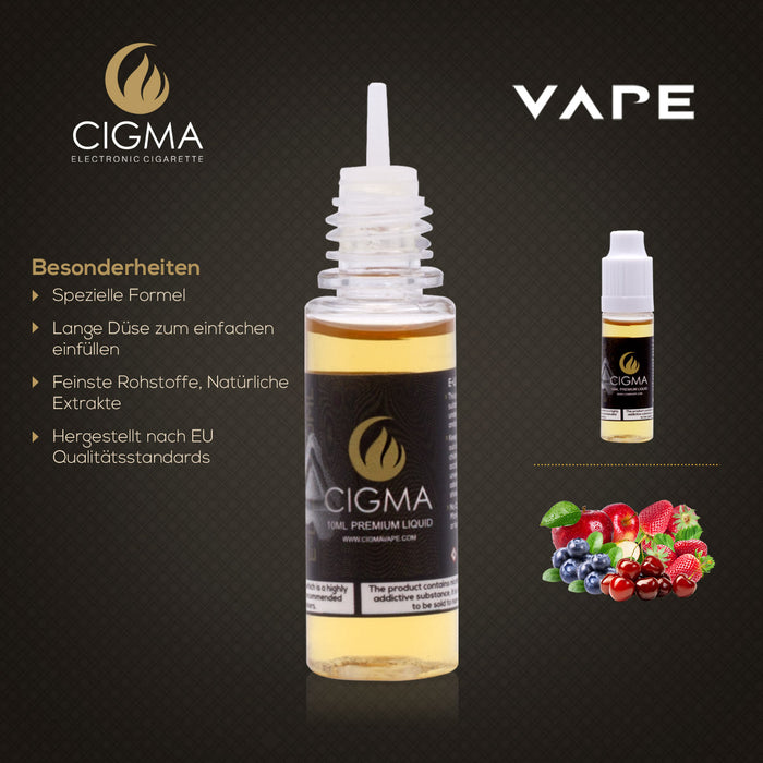 CIGMA | Frucht Mix 10ml E Liquid 12mg/ml(70VG)| Cigee