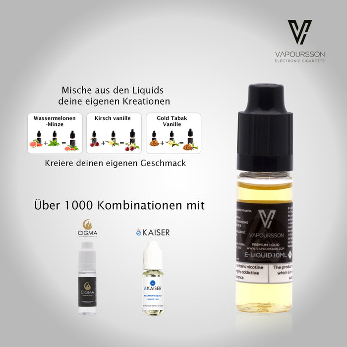 Vapoursson Vanille 6mg/ml (80PG/20VG) 10ml Flasche