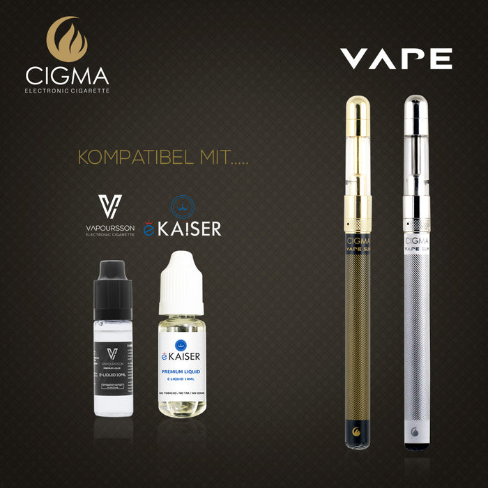 Cigma Vape Slim Schwarz | Cigee