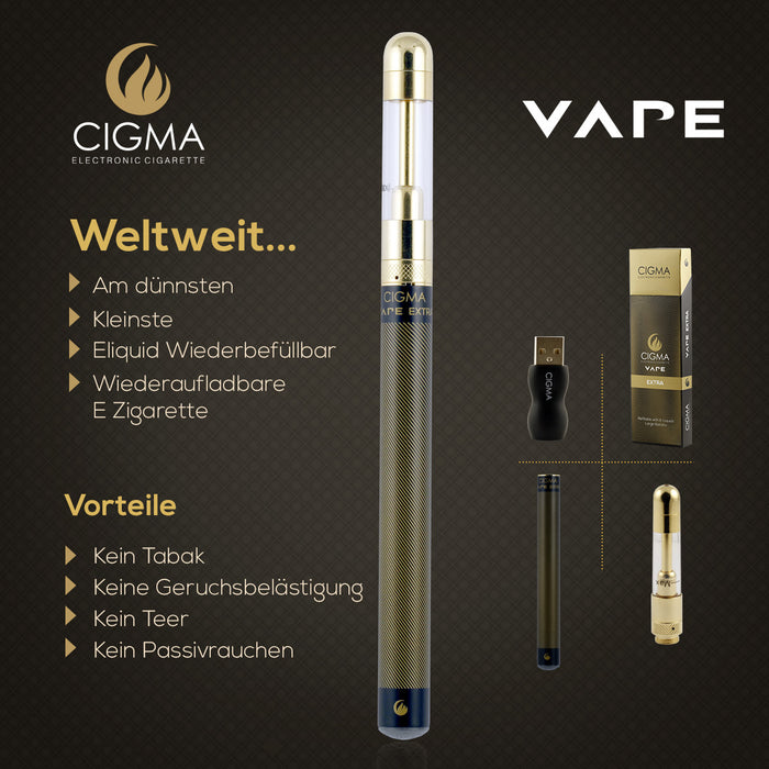 Cigma Vape Extra Schwarz | Cigee