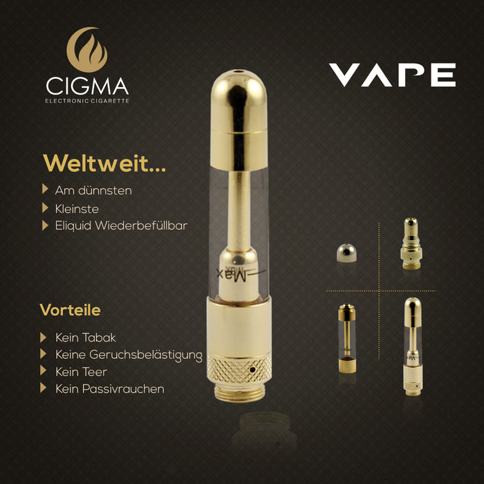 Cigma Vape Clearomizer Extra Gold | Cigee