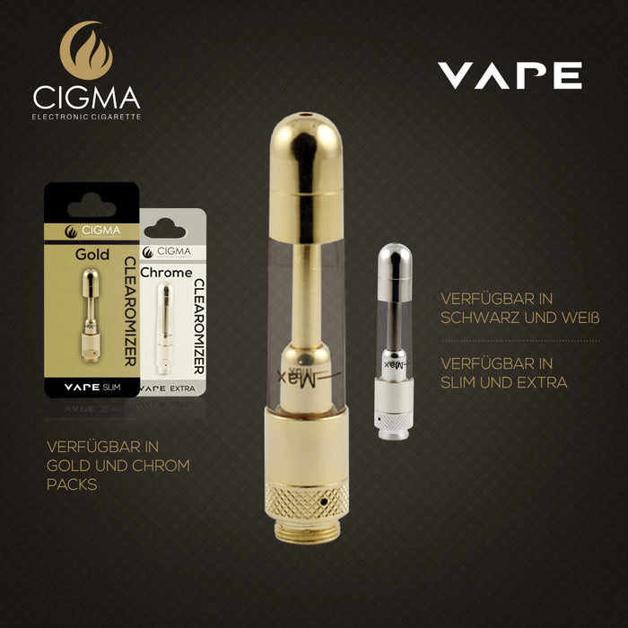 Cigma Vape Clearomizer Slim Gold | Cigee