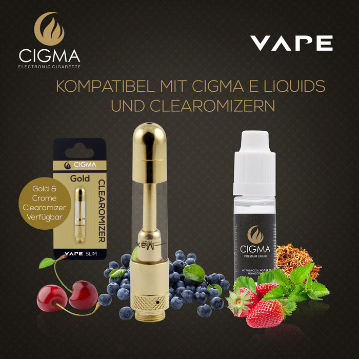 Cigma Vape Clearomizer Slim Gold | Cigee