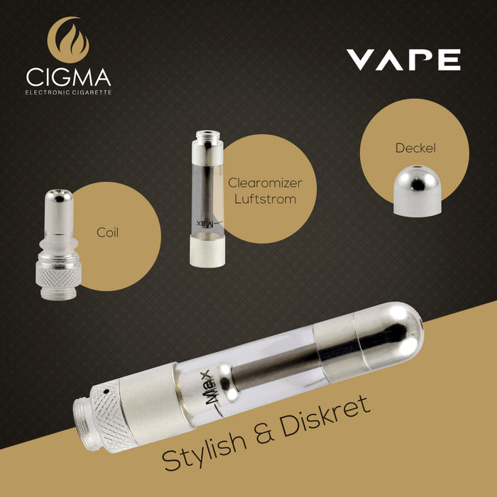 Cigma Vape Clearomizer Slim Chrom | Cigee