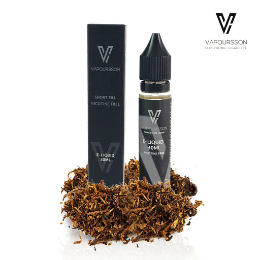 Vapoursson 30ml Klassischer Tabak 0mg E-Liquid | Shortfill Flaschen Nikotinfrei | 50/50 PG / VG - Starke echte Aromen | Für E-Shisha und E-Zigaretten