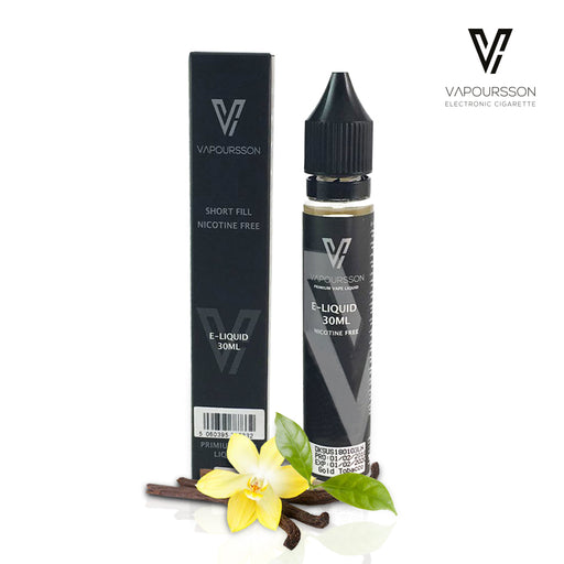 Vapoursson 30ml Vanille 0mg E-Flasche Nikotinfrei| Shortfill Flaschen Nikotinfrei | 50/50 PG / VG - Starke echte Aromen | Für E-Shisha und E-Zigaretten