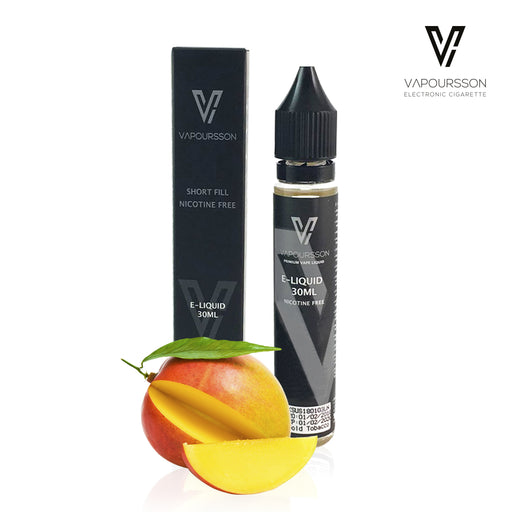 Vapoursson 30ml mango 0mg E-Flasche Nikotinfrei| Shortfill Flaschen Nikotinfrei | 50/50 PG / VG - Starke echte Aromen | Für E-Shisha und E-Zigaretten