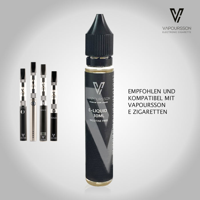 Vapoursson 30ml Ice Frost 0mg E-Flasche Nikotinfrei| Shortfill Flaschen Nikotinfrei | 50/50 PG / VG - Starke echte Aromen | Für E-Shisha und E-Zigaretten