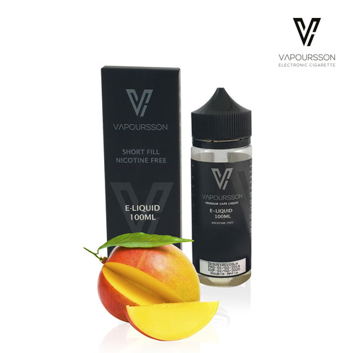 Vapoursson 100ml Mango 0mg E-Liquid | Shortfill Flaschen Nikotinfrei | 50/50 PG / VG - Starke echte Aromen | Für E-Shisha und E-Zigaretten