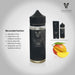 Vapoursson 100ml Mango 0mg E-Liquid | Shortfill Flaschen Nikotinfrei | 50/50 PG / VG - Starke echte Aromen | Für E-Shisha und E-Zigaretten
