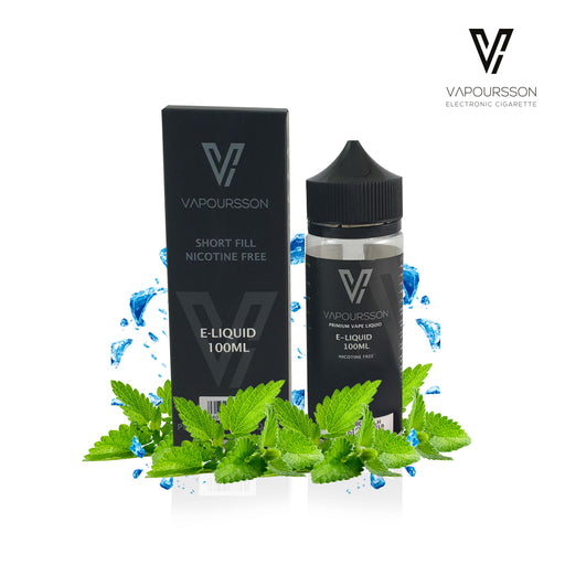 Vapoursson 100ml Mint Blast 0mg E-Liquid | Shortfill Flaschen Nikotinfrei | 50/50 PG / VG - Starke echte Aromen | Für E-Shisha und E-Zigaretten