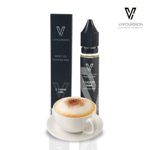 Vapoursson 30ml Cappuccino 0mg E-Liquid | Shortfill Flaschen Nikotinfrei | 50/50 PG / VG - Starke echte Aromen | Für E-Shisha und E-Zigaretten