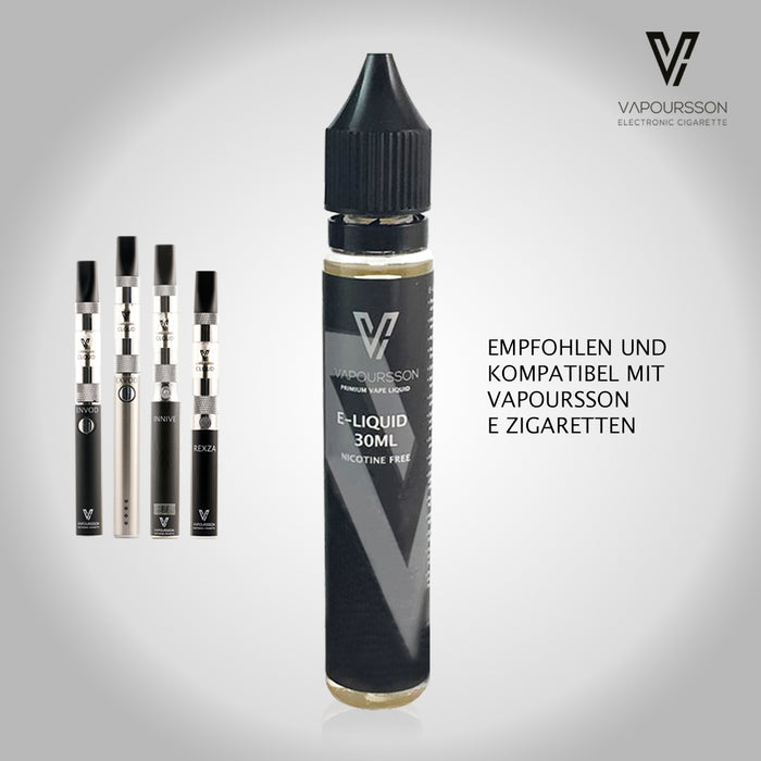 Vapoursson 30ml Gold Blend 0mg E-Liquid | Shortfill Flaschen Nikotinfrei | 50/50 PG / VG - Starke echte Aromen | Für E-Shisha und E-Zigaretten